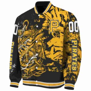 custom pittsburgh pirates fishing art black jacket best selling