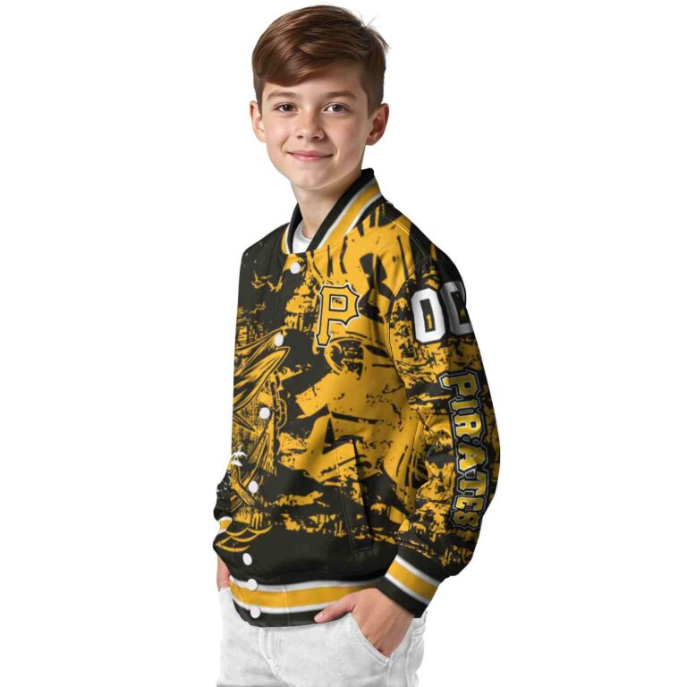 custom pittsburgh pirates fishing art black jacket trendy