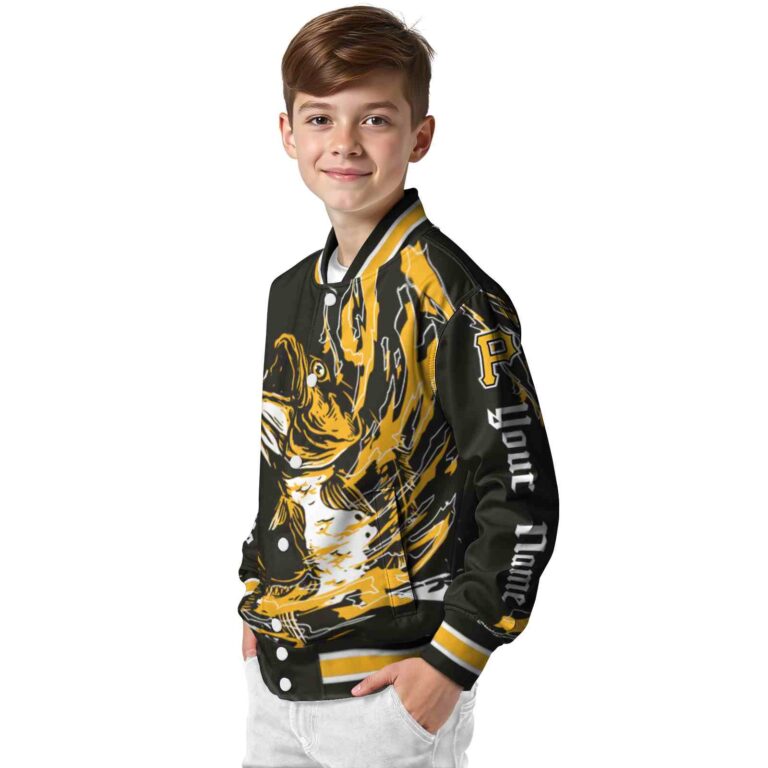 custom pittsburgh pirates fishing passion black white jacket trendy