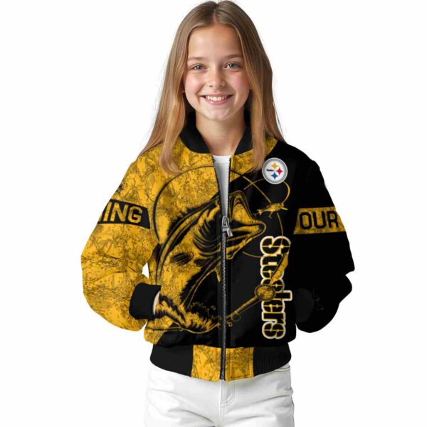 custom pittsburgh steelers fishing rod black jacket top rated