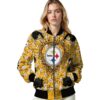 custom pittsburgh steelers heart explosion gold jacket latest model