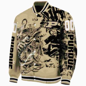 custom purdue boilermakers fishing art gold jacket best selling