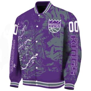 custom sacramento kings fishing art purple jacket best selling