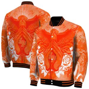 custom sam houston bearkats praying hands orange jacket fashion forward