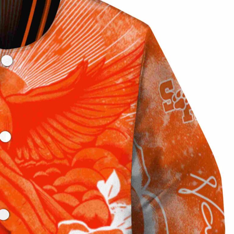 custom sam houston bearkats praying hands orange jacket premium grade