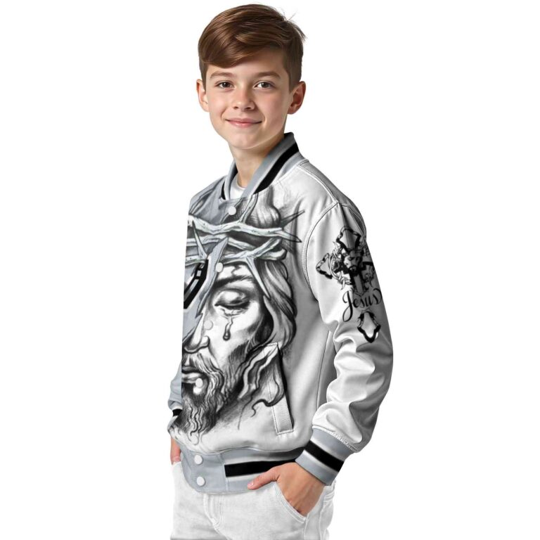 custom san antonio spurs jesus tears silver white jacket trendy