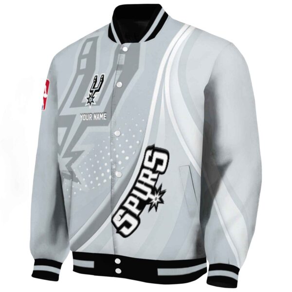 custom san antonio spurs wave patterns silver jacket best selling