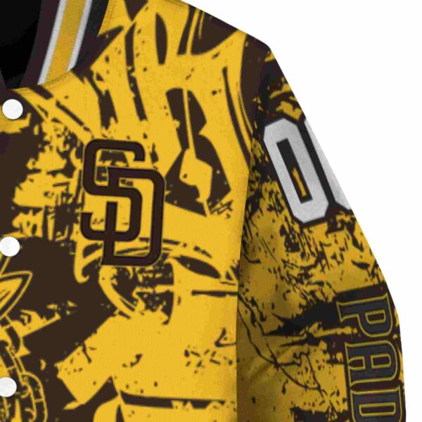 custom san diego padres fishing art brown jacket premium grade