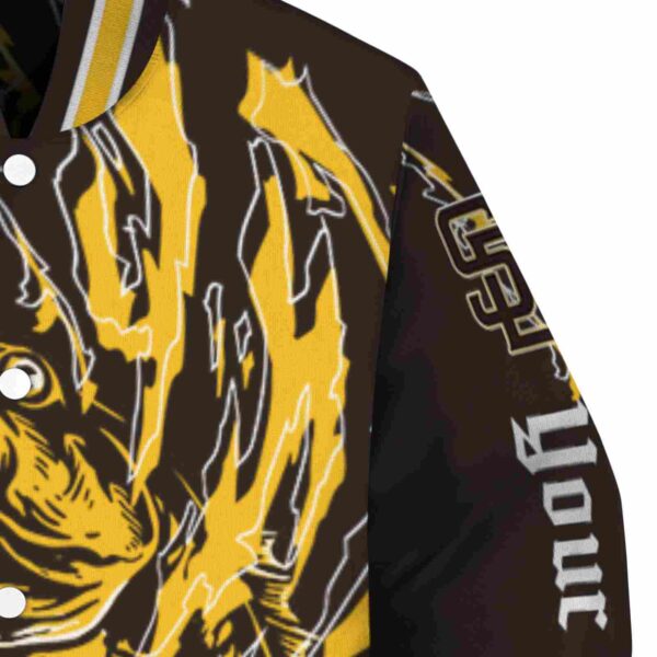 custom san diego padres fishing passion brown white jacket premium grade