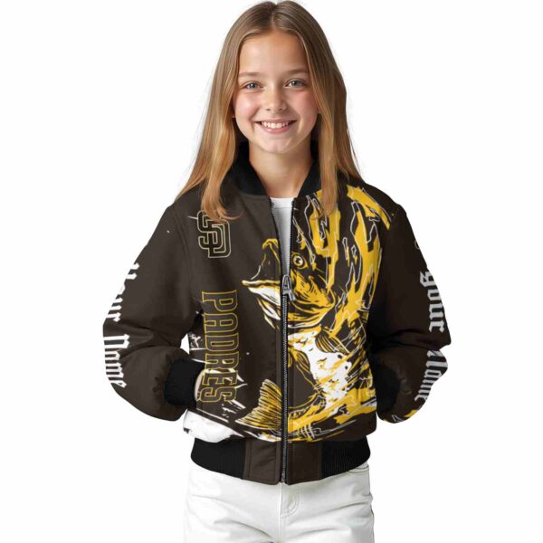 custom san diego padres fishing passion brown white jacket top rated