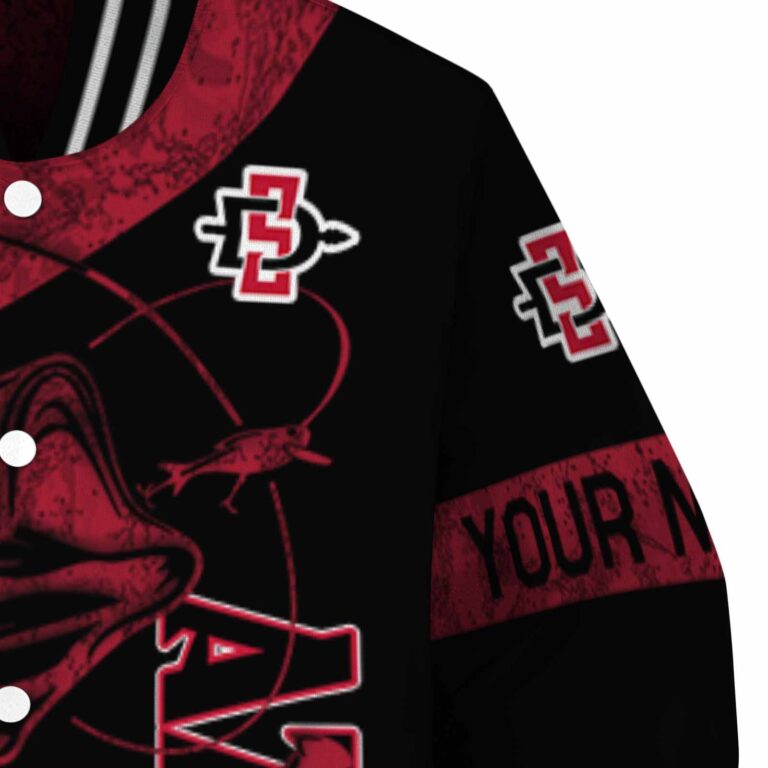 custom san diego state aztecs fishing rod black jacket premium grade