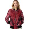 custom san diego state aztecs praying hands red jacket latest model