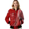 custom san francisco 49ers wave patterns red jacket latest model