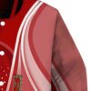 custom san francisco 49ers wave patterns red jacket premium grade