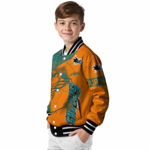 custom san jose sharks fishing rod orange jacket trendy