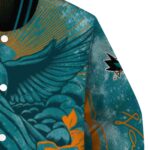 custom san jose sharks praying hands teal jacket best selling