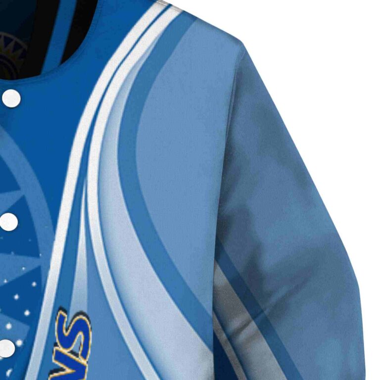 custom san jose state spartans wave patterns blue jacket premium grade