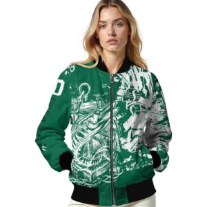 custom saskatchewan roughriders fishing art green jacket latest model