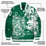 custom saskatchewan roughriders fishing art green jacket best selling