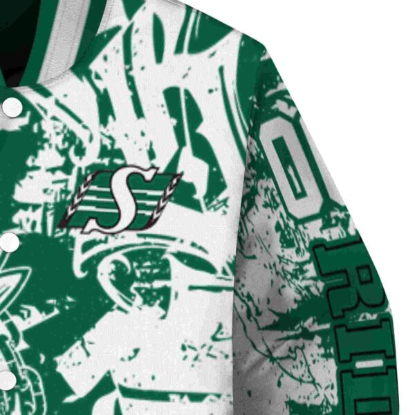 custom saskatchewan roughriders fishing art green jacket premium grade