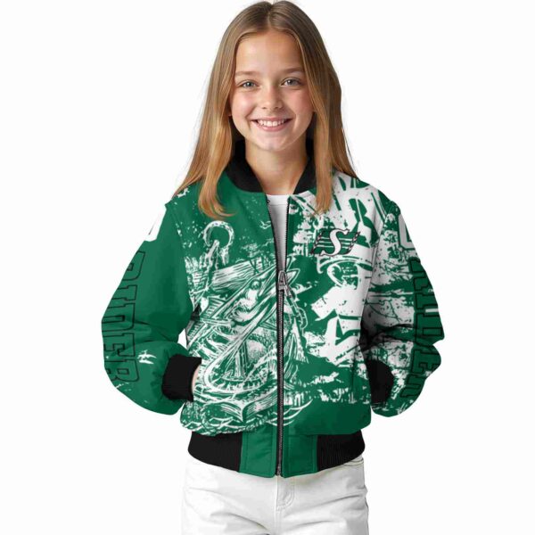 custom saskatchewan roughriders fishing art green jacket top rated