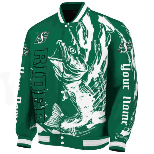 custom saskatchewan roughriders fishing passion green white jacket best selling