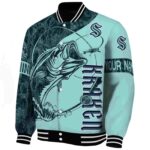 custom seattle kraken fishing rod teal jacket best selling