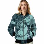 custom seattle kraken fishing rod teal jacket best selling