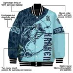 custom seattle kraken fishing rod teal jacket best selling