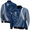 custom seattle mariners wave patterns navy blue jacket fashion forward