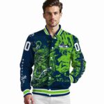 custom seattle seahawks fishing art blue jacket best selling