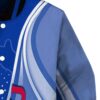 custom smu mustangs wave patterns blue jacket premium grade