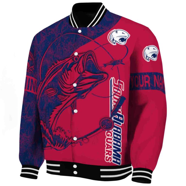 custom south alabama jaguars fishing rod red jacket best selling
