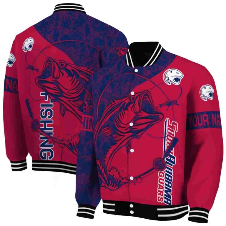 custom south alabama jaguars fishing rod red jacket fashion forward