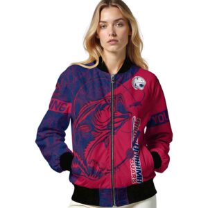 custom south alabama jaguars fishing rod red jacket latest model
