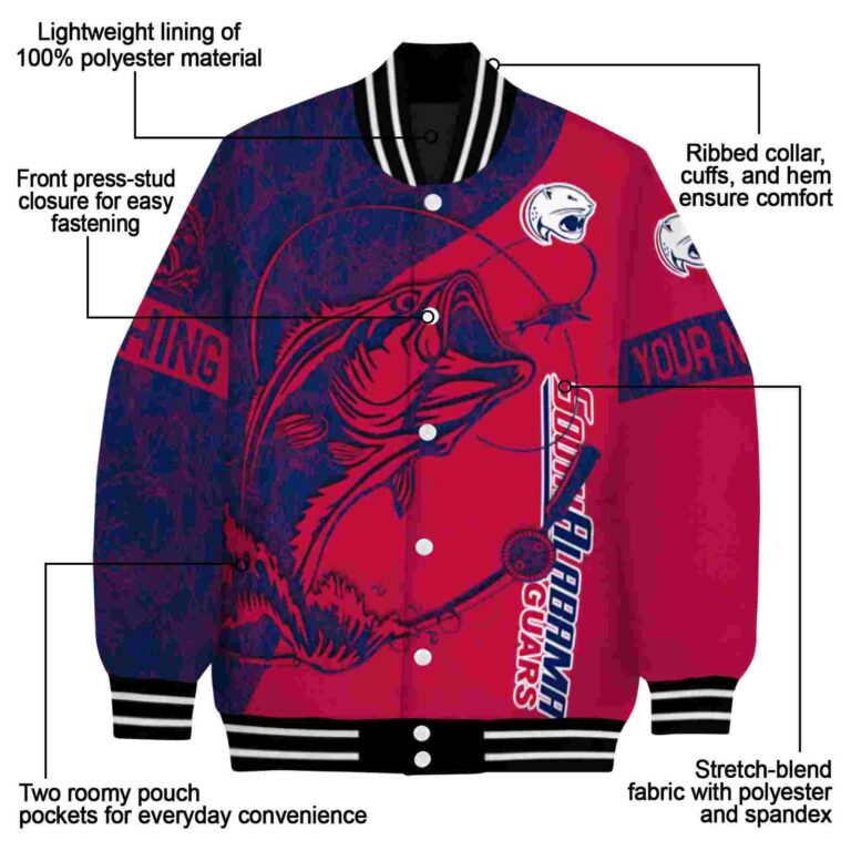 custom south alabama jaguars fishing rod red jacket new arrival