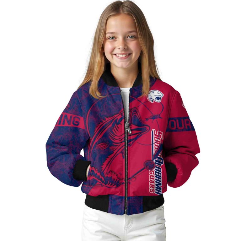 custom south alabama jaguars fishing rod red jacket top rated
