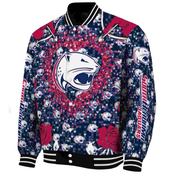 custom south alabama jaguars heart explosion blue jacket best selling
