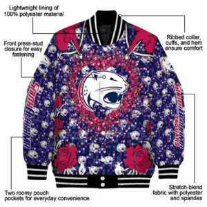 custom south alabama jaguars heart explosion blue jacket new arrival