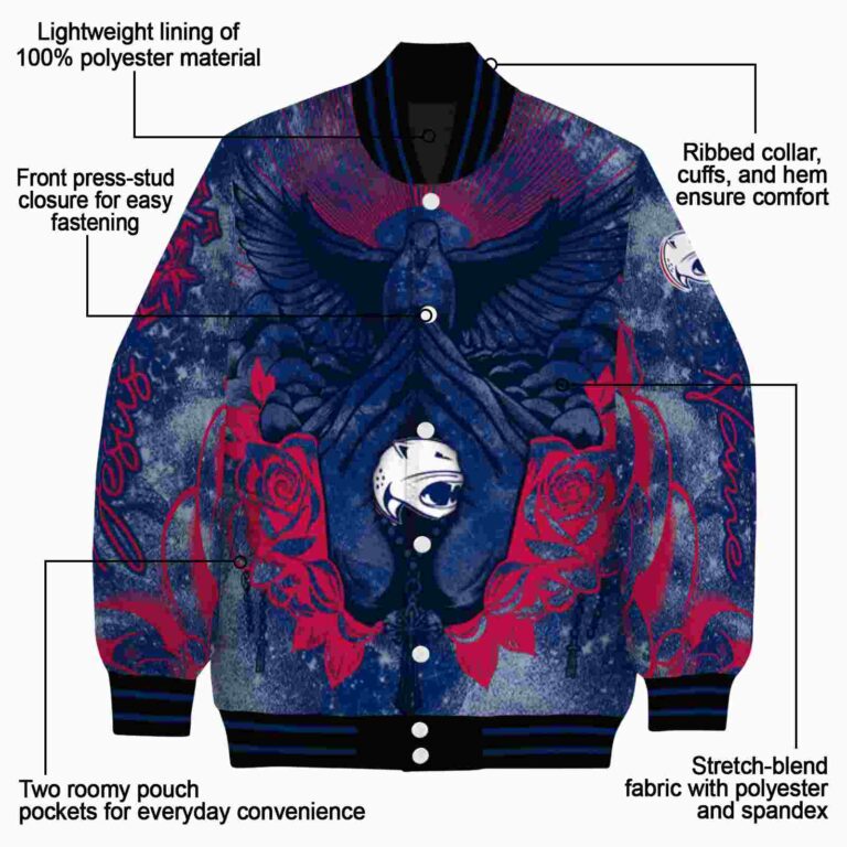 custom south alabama jaguars praying hands blue jacket new arrival