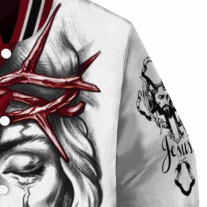 custom south carolina gamecocks jesus tears garnet white jacket premium grade