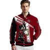 custom south carolina gamecocks mickey football garnet white jacket high quality