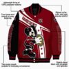 custom south carolina gamecocks mickey football garnet white jacket new arrival