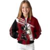 custom south carolina gamecocks mickey football garnet white jacket top rated