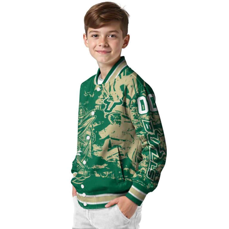 custom south florida bulls fishing art green jacket trendy