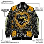 custom southern miss golden eagles heart explosion black jacket best selling