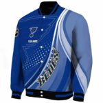 custom st louis blues wave patterns blue jacket best selling
