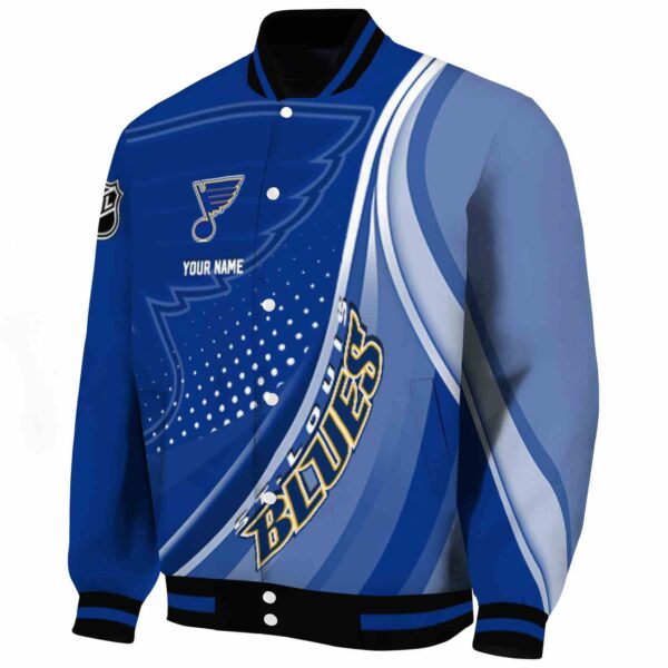 custom st louis blues wave patterns blue jacket best selling