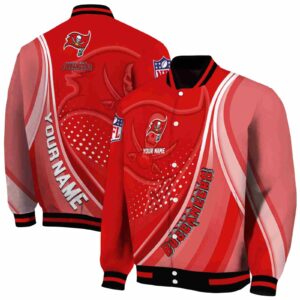 custom tampa bay buccaneers wave patterns red jacket fashion forward