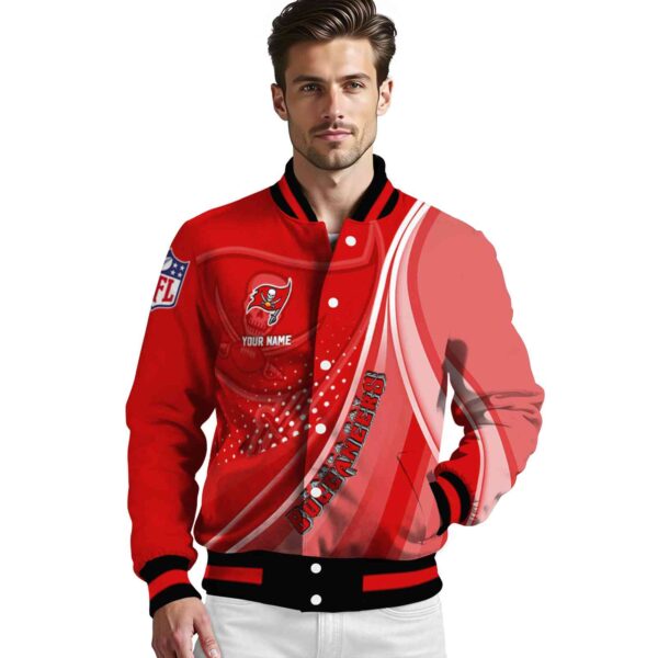 custom tampa bay buccaneers wave patterns red jacket high quality
